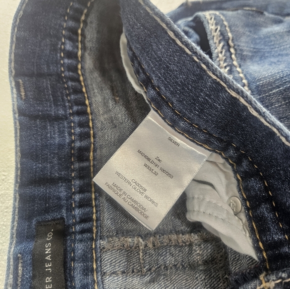 Silver Jeans Zac Straight Leg Jeans Men's 33x32 Medium Wash - Picture 6 of 8